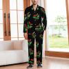 Christmas Bigfoot Sasquatch Men's Pajama Sets Long Sleeve Sleepwear Button Down Lounge Set Pjs with Pockets XL view 2