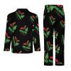 Christmas Bigfoot Sasquatch Men's Pajama Sets Long Sleeve Sleepwear Button Down Lounge Set Pjs with Pockets XL view 4