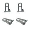DBMIMPORTERS 3/16" Marine Halyard Shackle Captive Pin Cross Bar 550Lb WLL,Stainless Steel 4Pc view 1