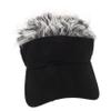 Amosfun Stylish Adjustable Baseball Cap Silvery Grey Wig for Outdoor Activities for Fishing Climbing and Sports Enthusiasts Adult Black view 1