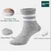 COTTON DAY Unisex School Kids Boys Girls Soft Cotton Athletic Socks with Black Gray White 4-6 Years S (6) view 4
