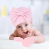 Baby Hats Mittens Set Unisex Newborn eanie Cap No Scratch Cotton Gloves Boy Girl ospital Hat 0 to 6 (Purple, A) view 3