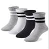 COTTON DAY Unisex School Kids Boys Girls Soft Cotton Athletic Socks with Black Gray White 6-8 Years M (8) view 1