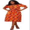 SHENBOLEN Women African Print Skirts Ankara Floral Top Set 2 Piece(Medium,D) view 2