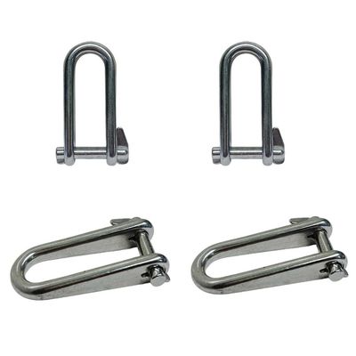 DBMIMPORTERS Marine 5/16" Halyard Key Shackle Captive Pin 1350 Lb WLL Stainless Steel 4 Pcs