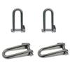 DBMIMPORTERS Marine 5/16" Halyard Key Shackle Captive Pin 1350 Lb WLL Stainless Steel 4 Pcs view 1