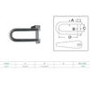 DBMIMPORTERS Marine Boat 1/4" Halyard Key Shackle Captive Pin 750 Lb WLL Stainless Steel T316 view 4