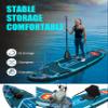 MYBOAT 11'34"6" Extra Wide Inflatable Paddle Board with Kayak Seat, Stand Up Paddle Board, Sup Board with Double Blade Paddle, 10L Waterproof Bag, 16 D-Rings, 3 Removable Fins, Camera Mount view 4