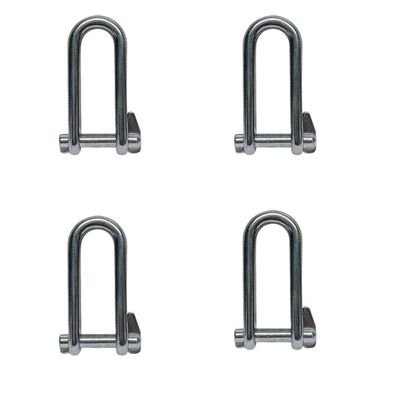 4 Pc Marine Stainless Steel 5/16" Halyard Key Shackle Captive Pin 1350 Lb WLL