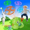 CPSYUB Outdoor Stomp Flying Disc Launcher Toys for Kids Ages 3 4 5 6 7 8 9 10, Elephant Butterfly Catching Game, Outside Yard Activities Chasing Toy, Outdoor Birthday for 3-8 Year Old Boys Girls view 1