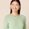Amazon Essentials Women's Long-Sleeve Lightweight Crewneck Sweater (Available in Plus Size), Light Jade Green, Medium view 4