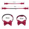 YOHOWA Bow Ties for Men Paisley Self Tie Bowtie Pocket Square Cufflinks Set Classic Woven Formal Wedding Tuxedo Party view 4