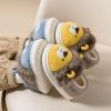 Kids Toddler Slippers Socks Artificial Woolen Lined House Slippers for Boys Girls Baby with (Brown, 10.5 Little Child) view 4