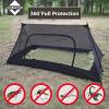 Onewind Mesh Tent with Bathtub, Ultralight Mosquito Net Inner Tent, Black view 4