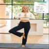 Willit Women's Fleece Lined Pants Yoga Crossover Leggings Bootcut Thermal Winter Pants Flare Leggings Water Resistant Khaki XL view 3