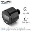 Newly Upgraded 25mm(1inch) 1/8BSP Thread Paintball Gauge Under 400Bar(6000psi/40Mpa) HPA PCP Air-Gun Gauge High Precision Digital Pressure Gauge Paintball Manometer Backlight Display with USB Cable view 2