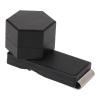 Syrisora Mini Portable Magnetic Pool Cue Chalk Case, Hexagonal Black Billiard Cue Chalk Box, Chalk Holder for Billiard Cue view 1