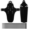 VOSAREA 1set Sturdy Bike Mudguards for Mountain Biking Easy to Install Cycling Accessories Fit for All Bike Types Prevents Splashes and Mud view 1