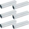 Dunzy 6 Pcs 3 Pcs Crimped Style Baseball Ground Anchors for Baseball Bases, Silver view 1