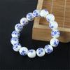ECYC Ltd Beaded Bracelets for Women and Men, Blue and White Porcelain Bead Chinese Style Ceramic Beaded Bracelets Round Beads Stretch Bracelet Unisex view 4