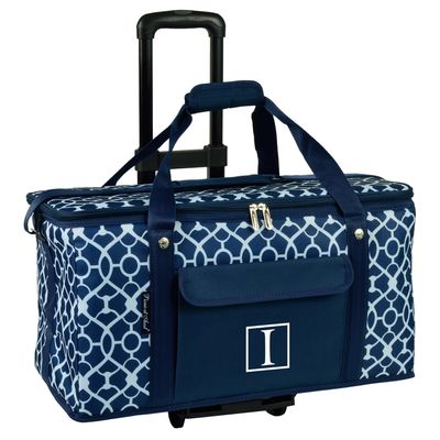 Picnic at Ascot Personalized Monogrammed Travel Cooler with Wheels- 64 Can Capacity- Collapsible Leakproof Cooler- Designed & Quality Approved in The USA