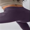 ODODOS ODTHERMAL Women's Fleece Lined 7/8 Length Yoga Pants with Pockets - 25" High Waisted Warm Workout Leggings, Dark Purple, Medium view 2
