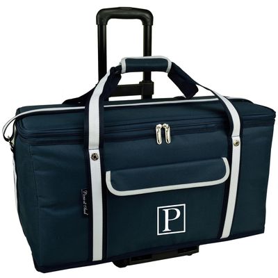 Picnic at Ascot Personalized Monogrammed Travel Cooler with Wheels- 64 Can Capacity- Collapsible Leakproof Cooler- Designed & Quality Approved in The USA
