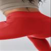 ODODOS ODTHERMAL Women's Fleece Lined 7/8 Length Yoga Pants with Pockets - 25" High Waisted Warm Workout Leggings, Red, Small view 2
