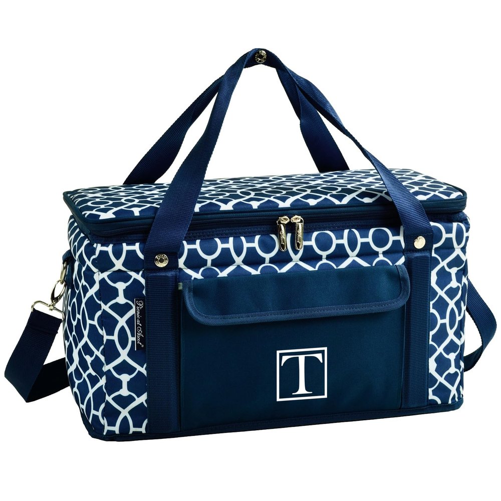 Picnic at Ascot Personalized Monogrammed 42 Can Capacity Semi Rigid Collapsible Leakproof Cooler- Designed & Quality Approved in The USA