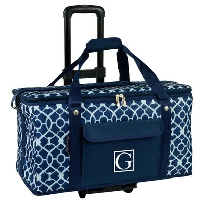 Picnic at Ascot Personalized Monogrammed Travel Cooler with Wheels- 64 Can Capacity- Collapsible Leakproof Cooler- Designed & Quality Approved in The USA