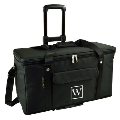 Picnic at Ascot Personalized Monogrammed Travel Cooler with Wheels- 64 Can Capacity- Collapsible Leakproof Cooler- Designed & Quality Approved in The USA