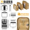DBTAC Square Pistol Rug Case | Stiffen Tactical 1x Handgun Firearm Shooting Padded Case with Removable & Reflective Patch (Brown, 7" x 6" Small Pistol Case) view 3