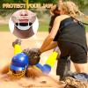 3 Pcs Fielder's Facemask Chin Cup, Durable and Maximum Protection Catcher's Mask Replacement Chin Pad, Baseball Helmet Padding for Men Women Teens view 3