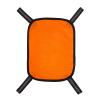 Blaze Orange Safety Panel,Blaze Orange Mesh Safety Panel with Reflective Strips,Orange Tent Backpack Cover Safety Panel,Outdoors Safety Panel for Field Hiking Camping Biking Traveling (S:7.5"x10")