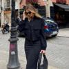 Zando Black Spring Jackets for Women 2026 - Short Black Cropped Jacket Women Button Down Womens Jackets Fall with Side Pockets Long Sleeve Varsity Jacket Womens for Daily Outdoor Travel Parties M view 2