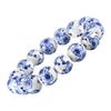 ECYC Ltd Beaded Bracelets for Women and Men, Blue and White Porcelain Bead Chinese Style Ceramic Beaded Bracelets Round Beads Stretch Bracelet Unisex view 1