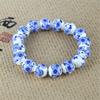 ECYC Ltd Beaded Bracelets for Women and Men, Blue and White Porcelain Bead Chinese Style Ceramic Beaded Bracelets Round Beads Stretch Bracelet Unisex view 4
