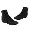 Children Canvas Dance Shoes Soft Soled Ballet Training Shoes High Top Casual Sandals Lace up (Black, 12.5 Little Child) view 4