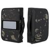 DBTAC Square Pistol Rug Case | Stiffen Tactical 1x Handgun Firearm Shooting Padded Case with Removable & Reflective Patch (Charcoal Camo, 8.5" x 7.5" Medium Pistol Case) view 1