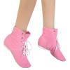 Children Canvas Dance Shoes Soft Soled Ballet Training Shoes High Top Casual Sandals Lace up (Red, 11.5 Little Child) view 4