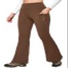 IUGA Fleece Lined Pants Women Water Resistant Hiking Pants Winter Flare Leggings with Pockets Bootcut Thermal Chestnut Brown view 1