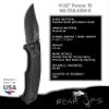 BEAR OPS - MANUAL - 3.25" - Clip Point - Sandvik Stainless Steel - Aluminum - Slide Lock - MC-550-AIBK-BSR view 4