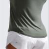 CRZ YOGA Lightweight Racerback Tank Tops for Women High Neck Workout Athletic Running Sleeveless Shirts Grey Sage X-Large view 4