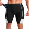 Men's Bike Shorts 3D Padded Cycling Road Biking Underwear Mountain Riding Biker Bicycle UPF 50+ Cycle Shorts Zipper Pockets(Black/White,XXL) view 3