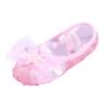 Ballet Shoes for Girls,Soft Leather Ballet Slippers No-Tie Warm Dance Yoga Practice Shoes for Toddler (Pink, 3 Big Kids) view 1