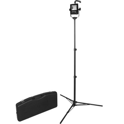 Nightstick NSR-1516C Scene Light w/Magnetic Base Kit w/6 Tripod & Carry Case - 2500L - Li-Ion - Black
