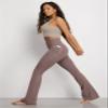 ODODOS Cloud Feeling Crossover Flared Pants with Pockets for Women, Cross Waist Bootcut Lounge Yoga Pants, 32" Inseam, Purple Taupe, Large view 2
