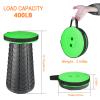 Boreeman Upgraded Folding Stool Lightweight Yet More Sturdy with Load Capacity 400lbs Portable Collapsible Stool for Camping Fishing Hiking BBQ (Green) view 2