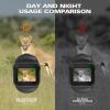 IUPPA IR Night Vision Infrared Night-vision Scope Mini Portable Monocular Digital Infrared Night Detection Device Single-tube Night Vision Device Photo/Video/Playback Function Day & Night Dual Use f view 3