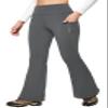 IUGA Fleece Lined Pants Women Water Resistant Hiking Pants Winter Flare Leggings with Pockets Bootcut Thermal Dark Grey view 1